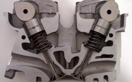 Пример двигателя с DOHC-приводом клапанов