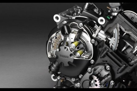 Разрез многодискового сцепления в масляной ванне, Yamaha R6 2008